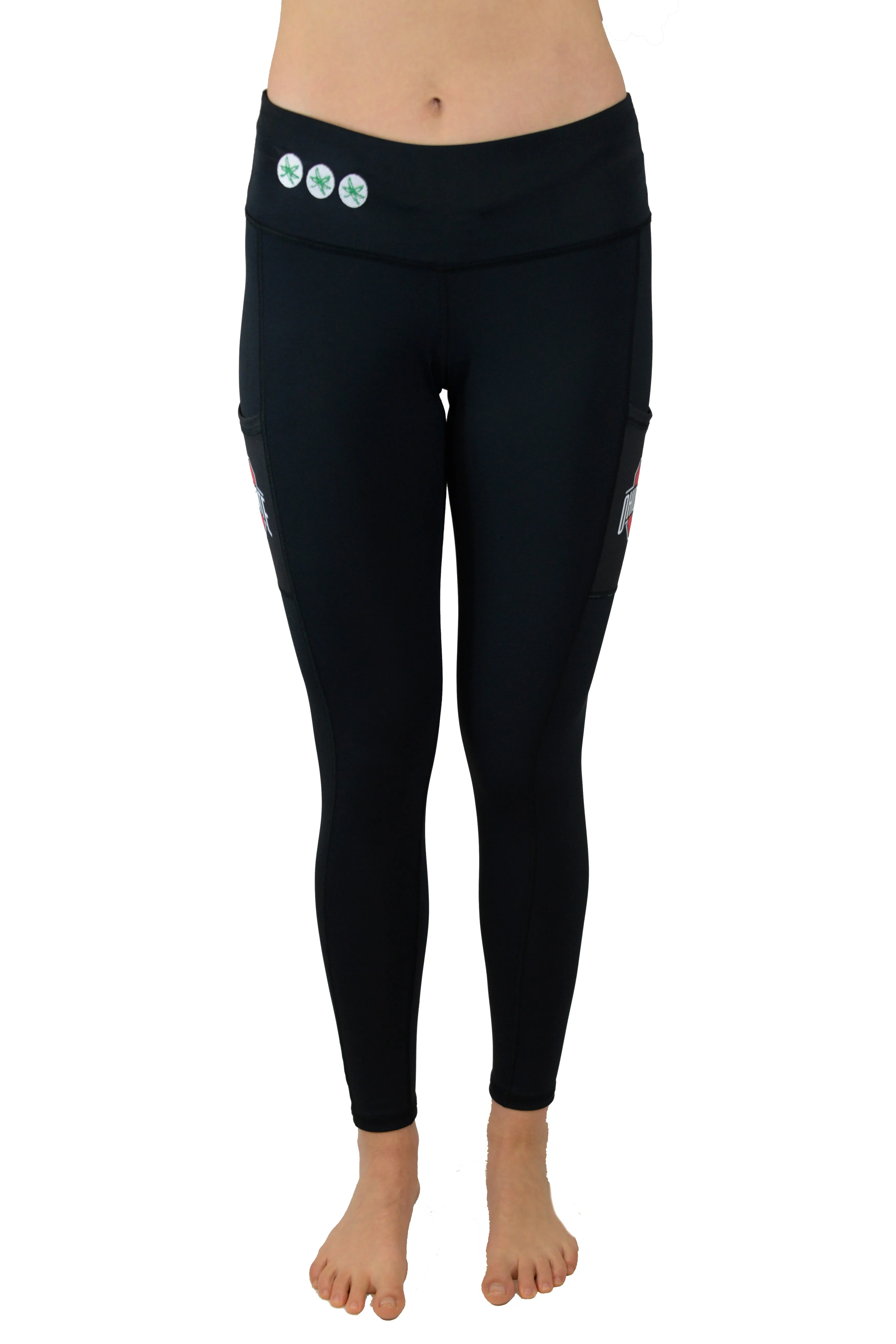 1102-The Ohio State University "Victory" Cell Phone Pocket Legging/Black