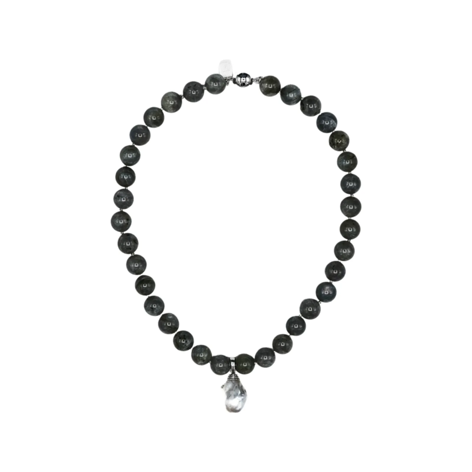 120-10 | BLACK ONYX W/ WILD PEARL DROP