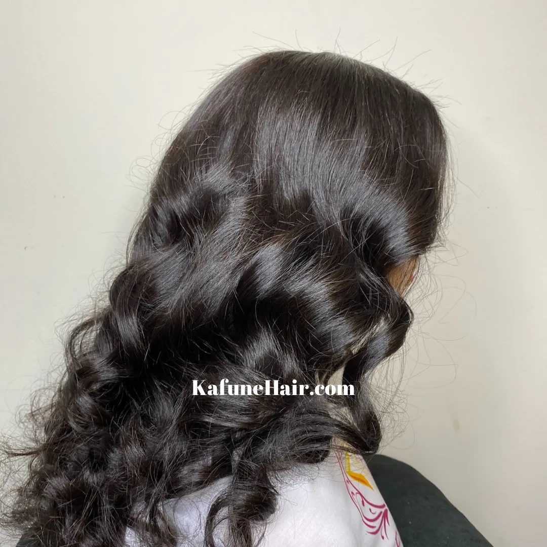 16" Nisha CLOSURE LACE WIG Natural Straight Texture