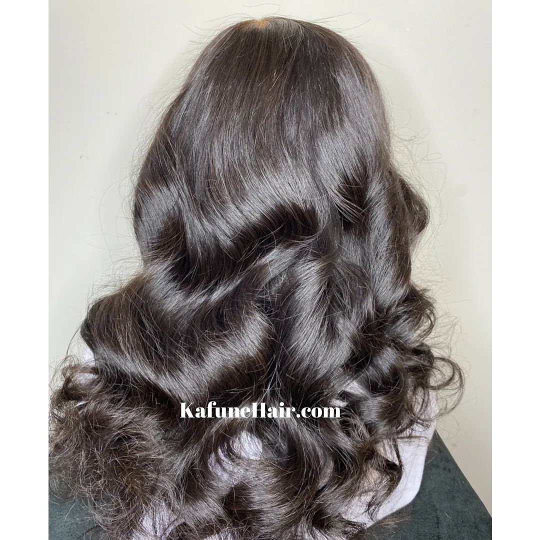 16" Nisha CLOSURE LACE WIG Natural Straight Texture