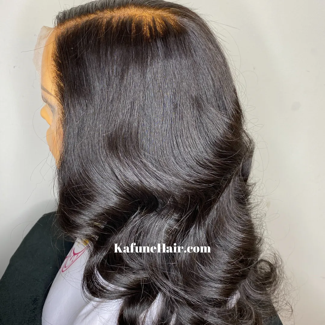 16" Nisha CLOSURE LACE WIG Natural Straight Texture