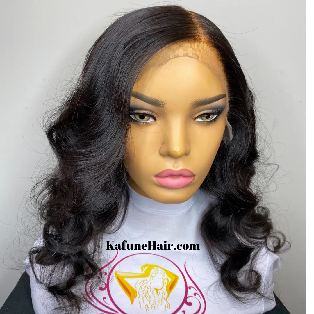 16" Nisha CLOSURE LACE WIG Natural Straight Texture