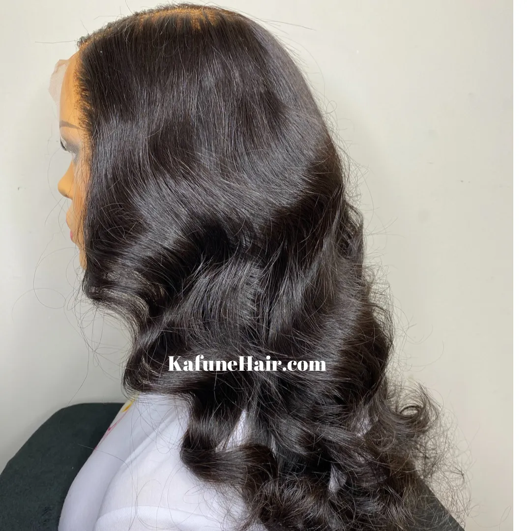 16" Nisha CLOSURE LACE WIG Natural Straight Texture