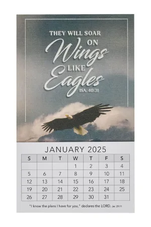 2025 Wings Like Eagles Mini Magnetic Calendar