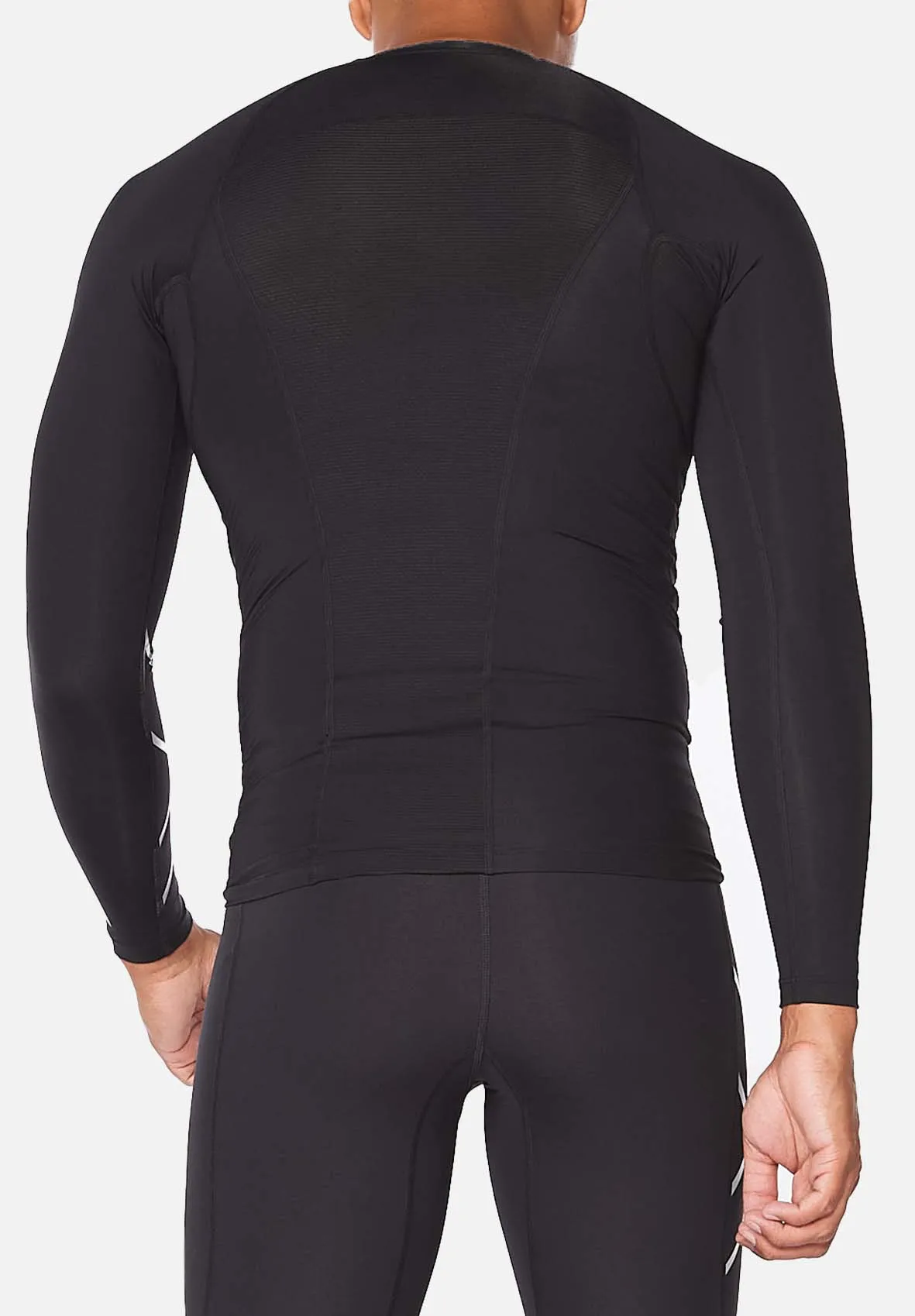 2XU  Core Compression L/S Top Mens Black/Silver