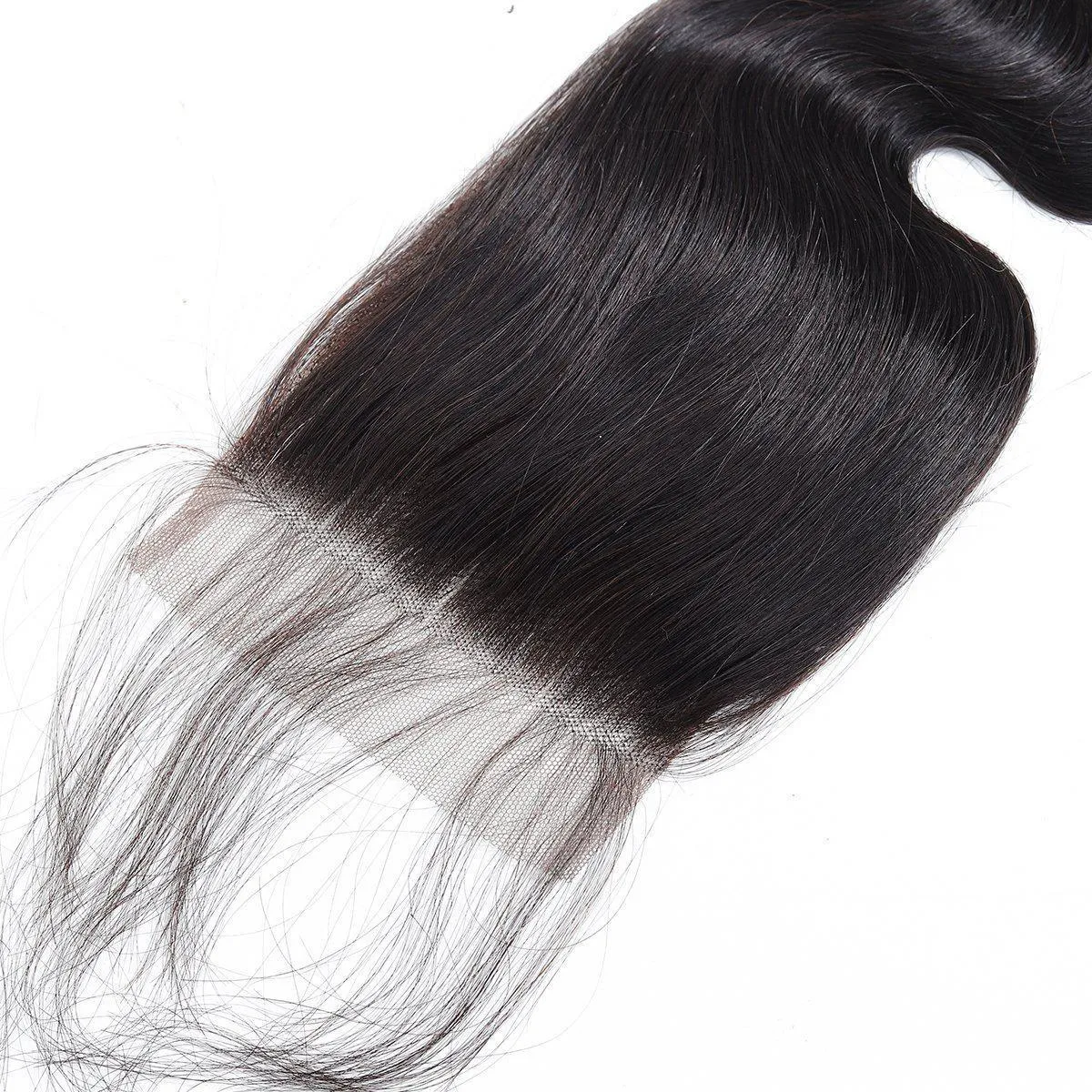 4X4 Free Part Closure Body Wave #1B