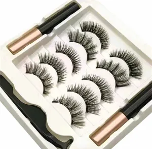 5 Pair 3D Magnetic Natural Eyeliner & Eyelashes Kit