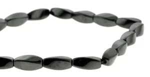 5X12mm Hp Magnetic Hematite Twist HPM13
