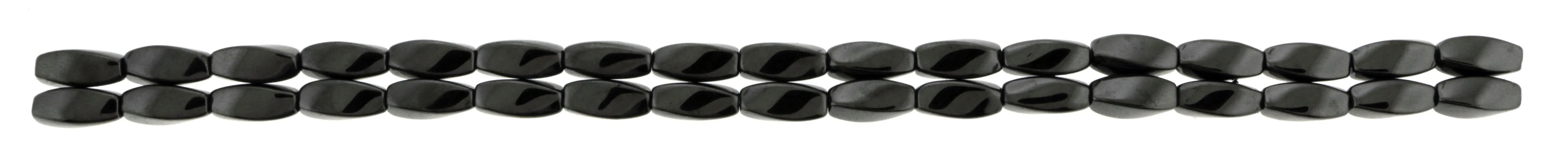 5X12mm Hp Magnetic Hematite Twist HPM13