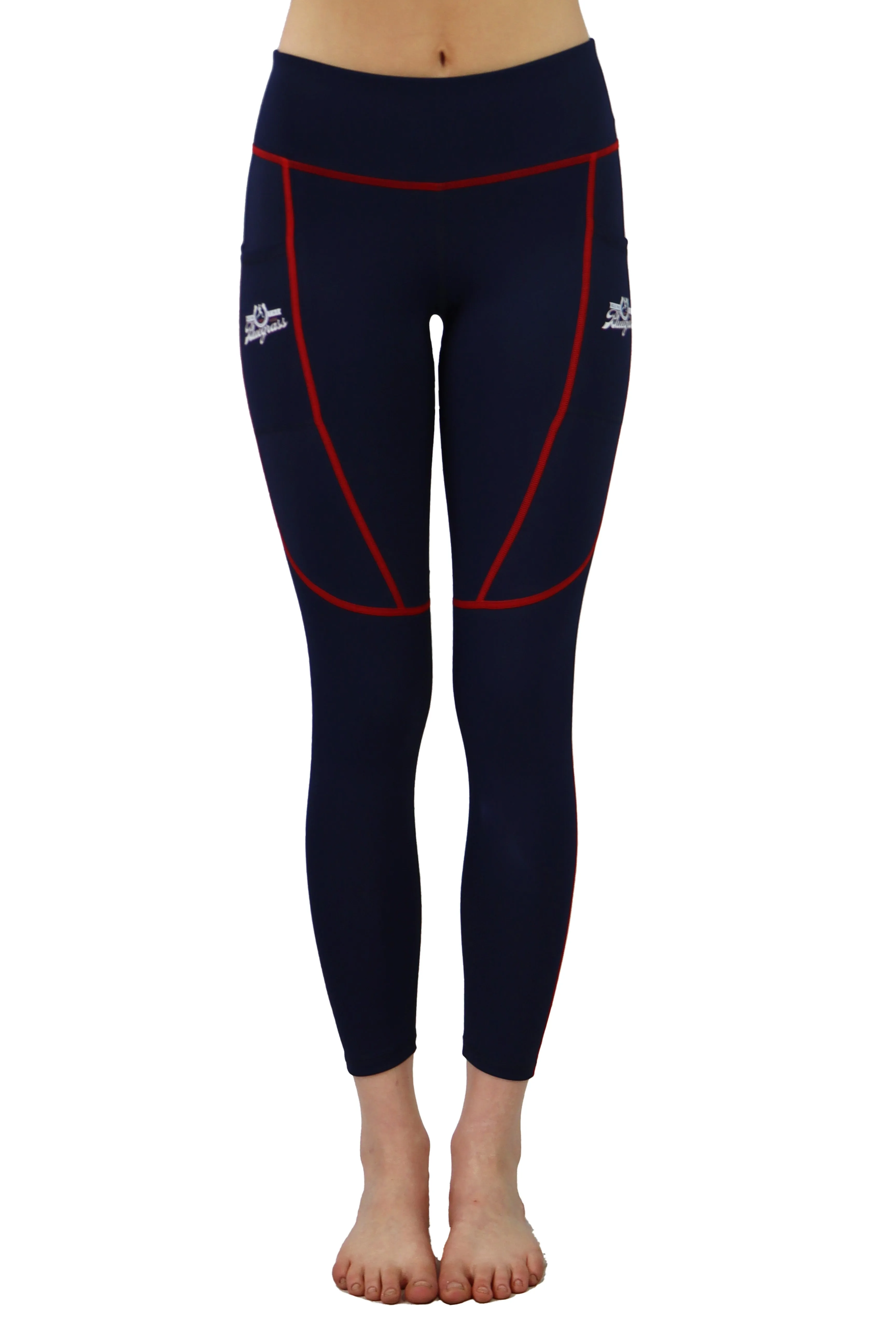 7007 - RunTheBluegrass Ombre Cell Phone Pocket Legging/Navy - FINAL SALE