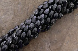 8X12mm Magnetic Hematite Hex Twist MH28