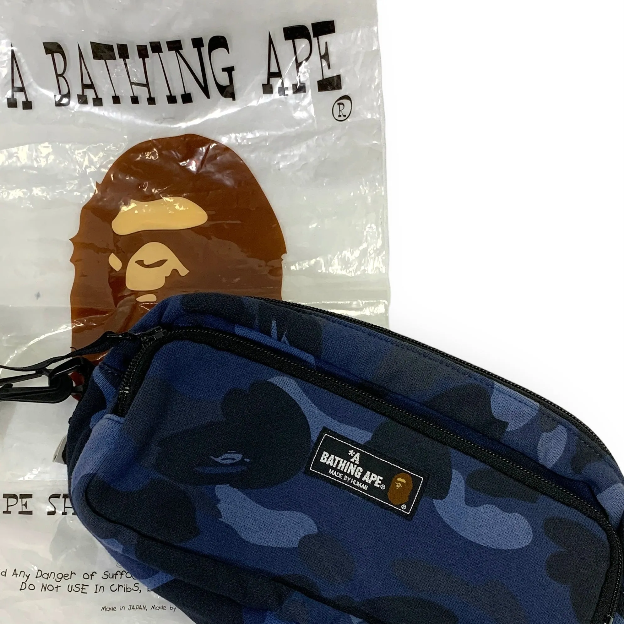 A Bathing Ape Bape Color Camo Waist / Shoulder Bag