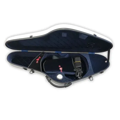 Aileen Music  Air Contoured Violin Case Silver Grey