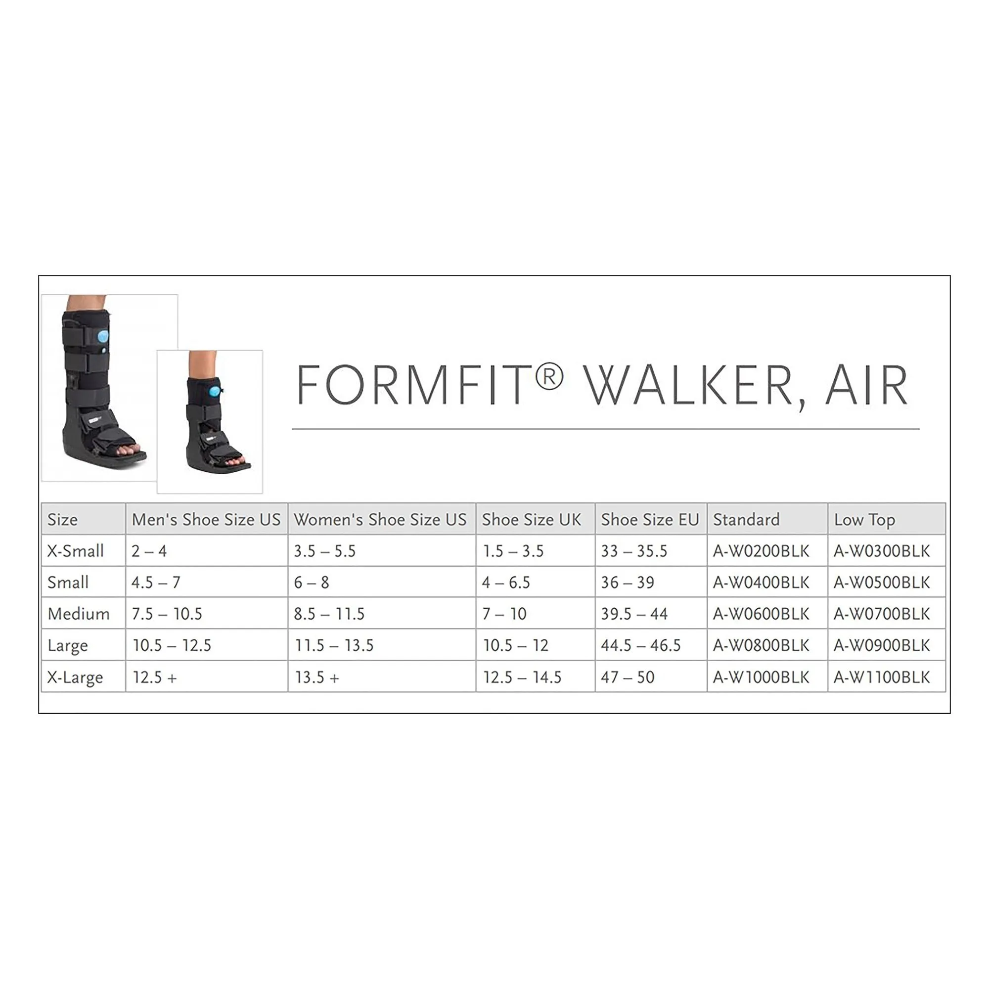 Air Walker Boot Formfit® Walker Air Pneumatic Adult Medium Tall