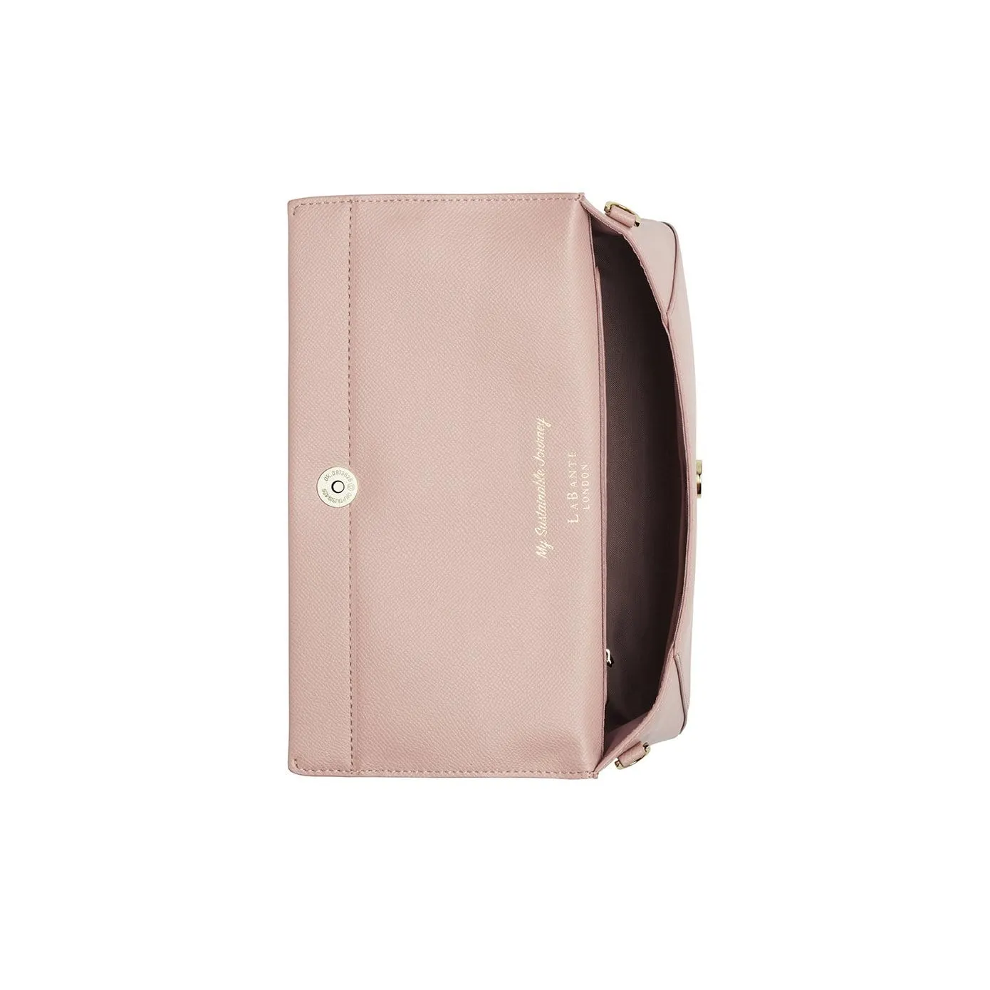 Alder Vegan Leather Clutch Crossbody Bag | Pink Nude