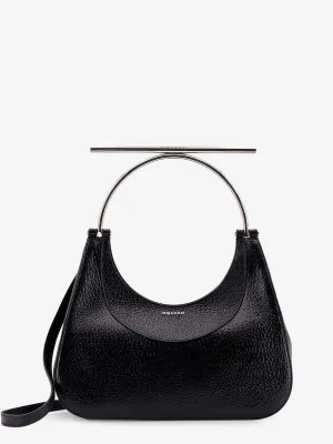 Alexander Mcqueen Leather Handbag With Frontal Logo