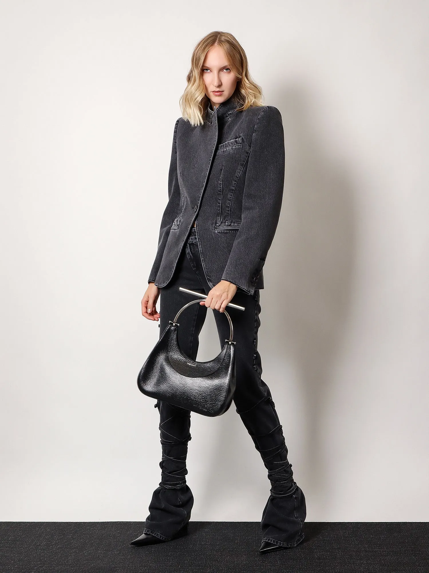 Alexander Mcqueen Leather Handbag With Frontal Logo