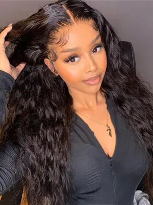 Alipop 4x4 HD Lace Closure Wigs Water Wave Wig Pre Plucked Glueless Human Hair Wig