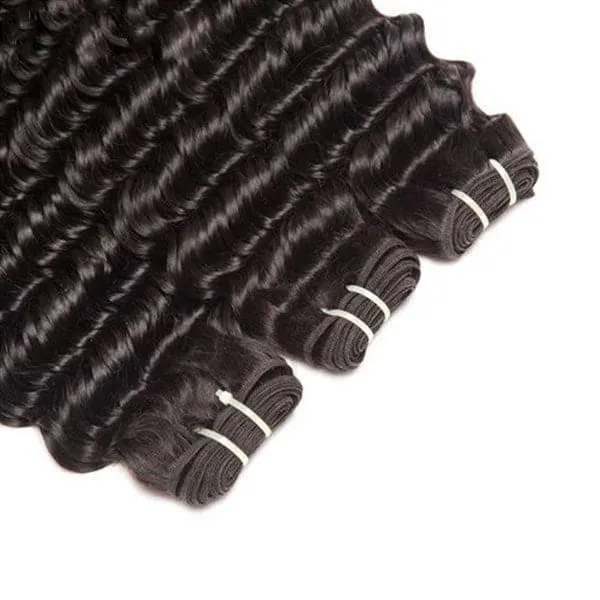 Alipop Hair Deep Wave 3 Bundles Pony Tail Weave 100% Unprocessed Human Hair