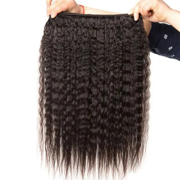 Alipop Hair Kinky Straight 3 Bundles 100% Unprocessed Human Hair