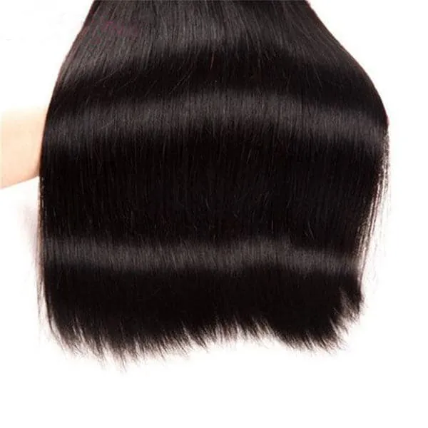 Alipop Hair Straight Bundles With Closure Human Hair 3 Bundles With Closure 4*4 Lace Closure