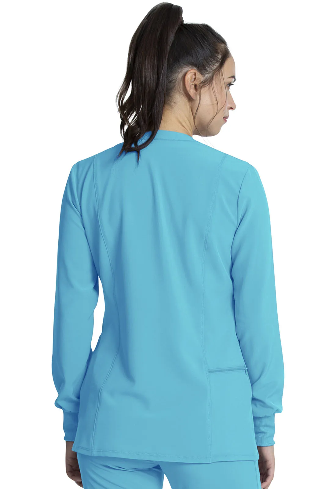 Allura CKA384 Zip Front Jacket Teal Blue