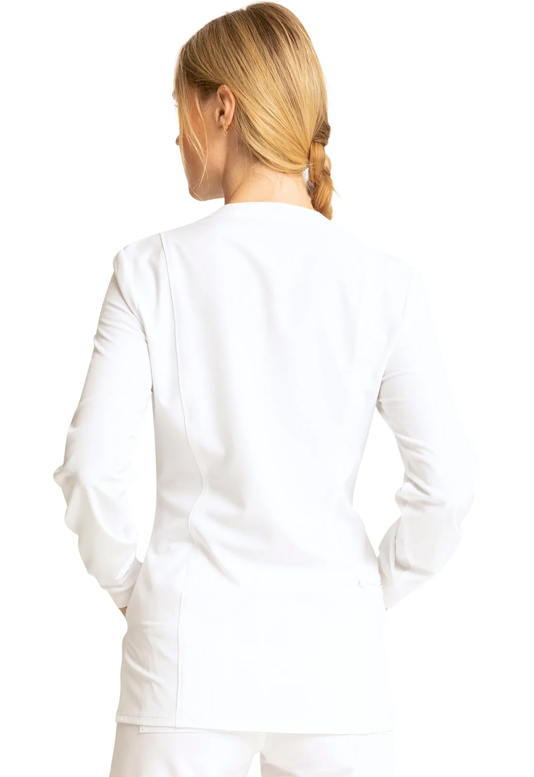 Allura CKA384 Zip Front Jacket White
