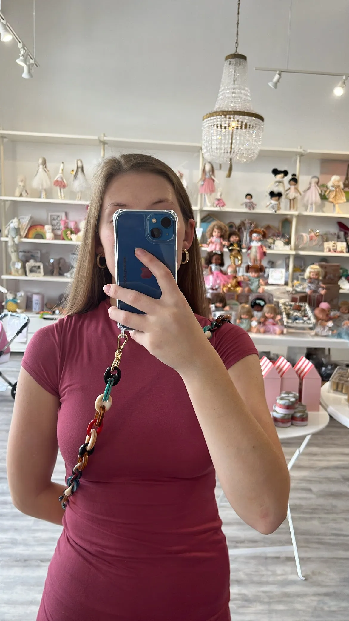 Amber Cell Phone Jewelry Chain (multicolored)