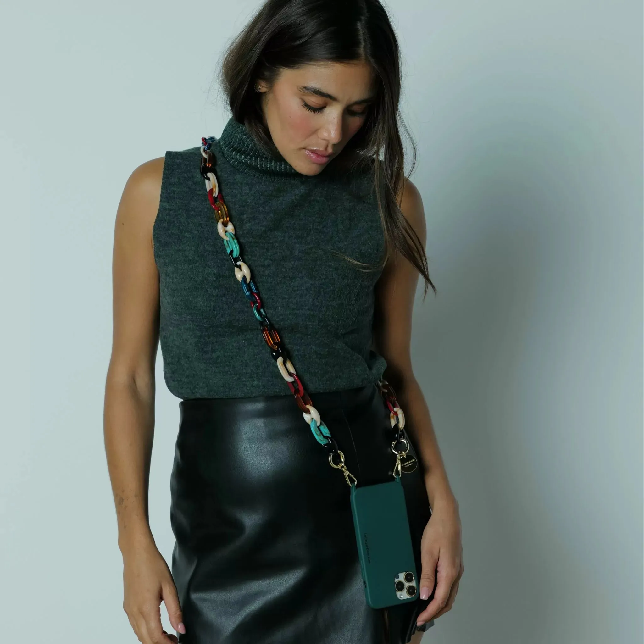 Amber Cell Phone Jewelry Chain (multicolored)