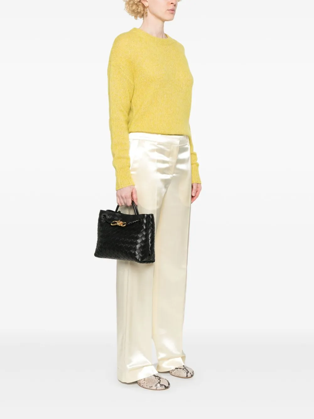 Andiamo small leather tote bag