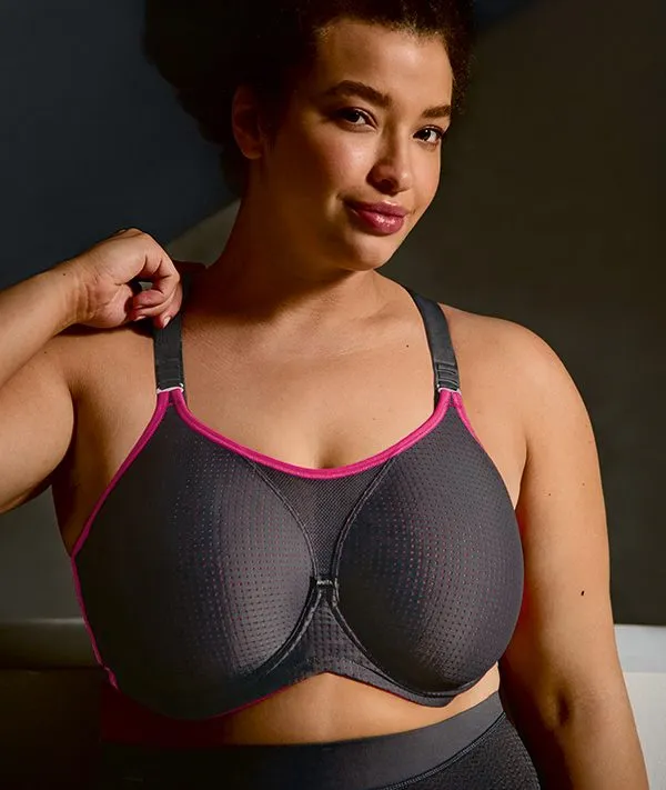 Anita Active Performance WireX Sports Bra with Underwire - 5599 - Anthracite Pink