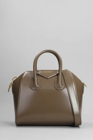 Antigona Shoulder bag in taupe leather