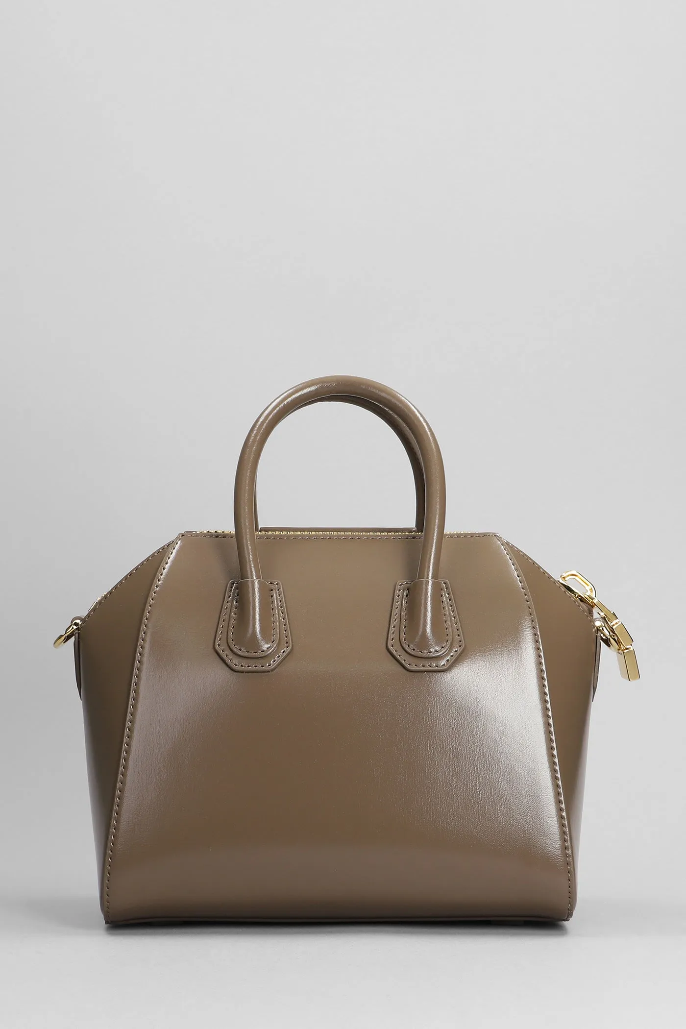 Antigona Shoulder bag in taupe leather