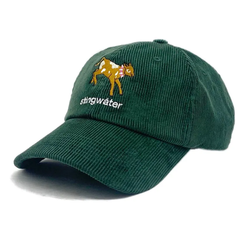 Baby Cow Corduroy Hat Green