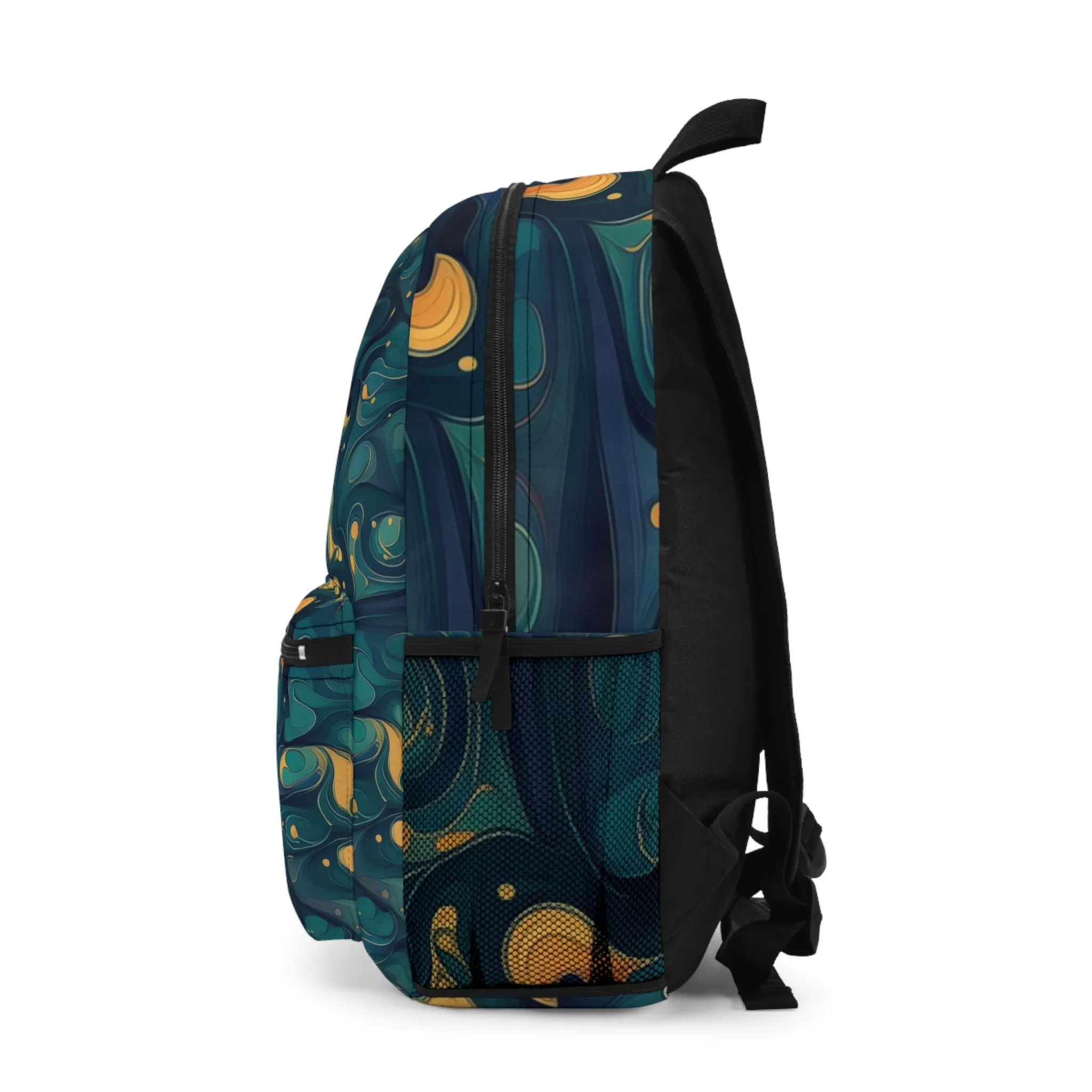 Backpack - The name would be: Kenric Trikonasana 70s Sci Fi Nebula