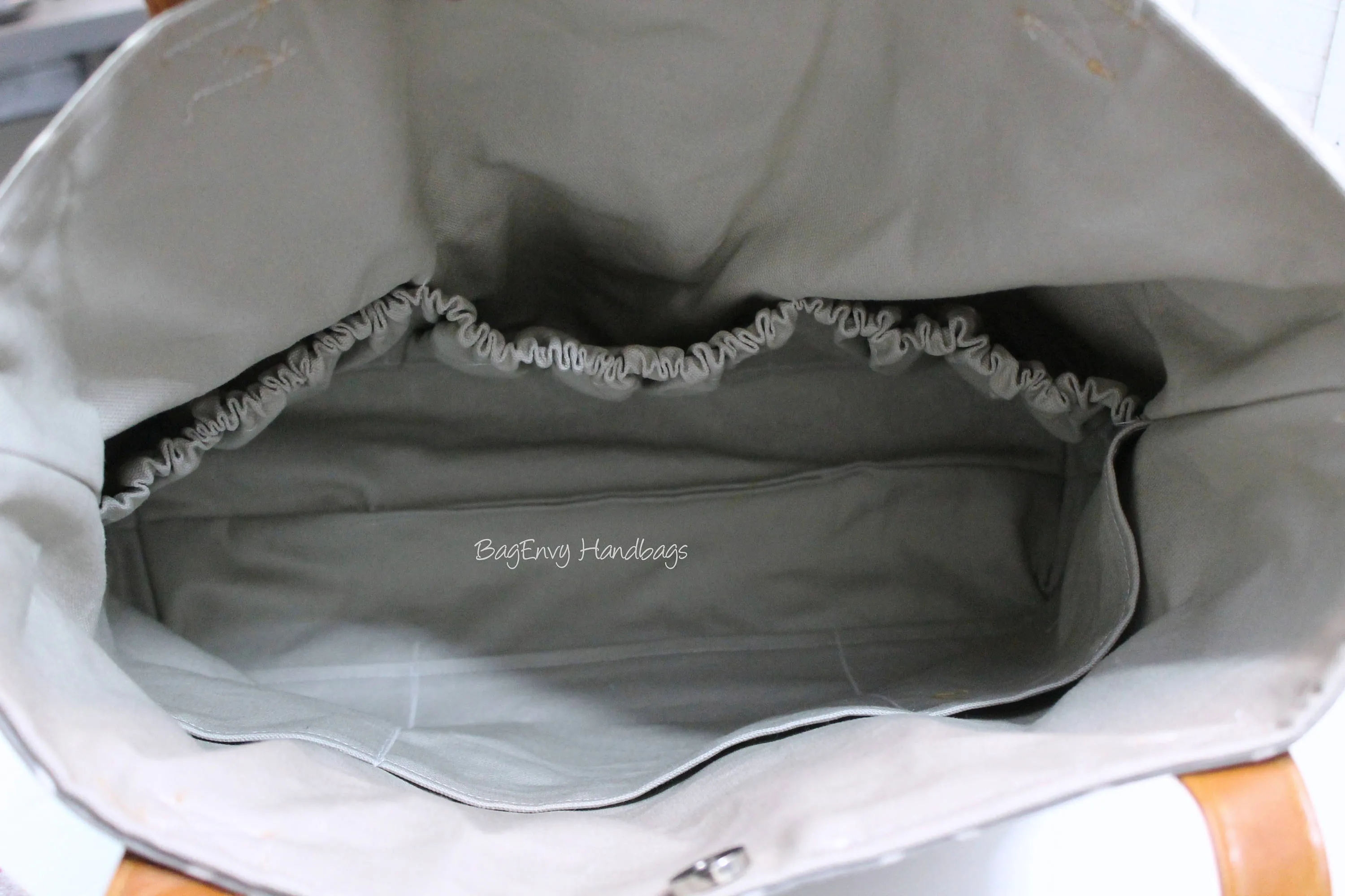 BagEnvy Handbags -Monterey Large Diaper Bag - with Vegan Leather -  In Grey Skinny Chevron  - or Custom Design Your own