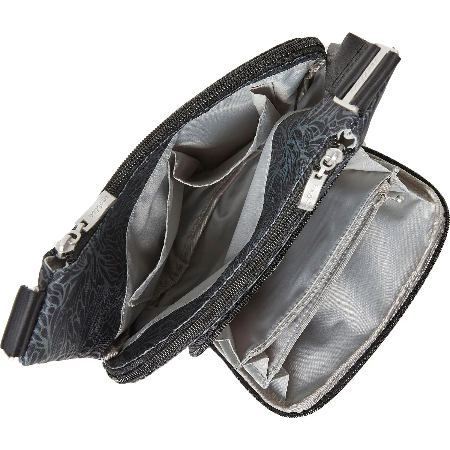 Baggallini Criss Cross Bagg Midnight Blossom Nylon