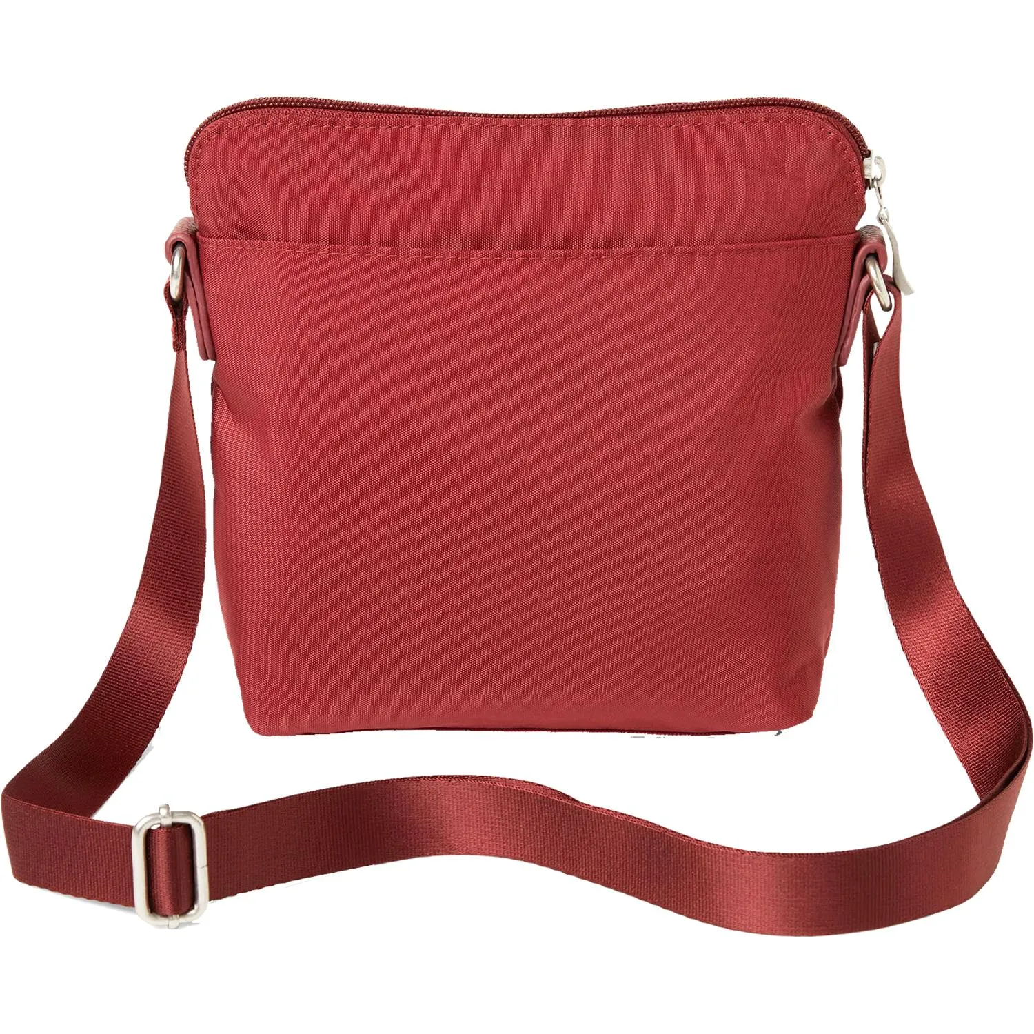 Baggallini Escape Crossbody With RFID Phone Wristlet Russet Red Nylon