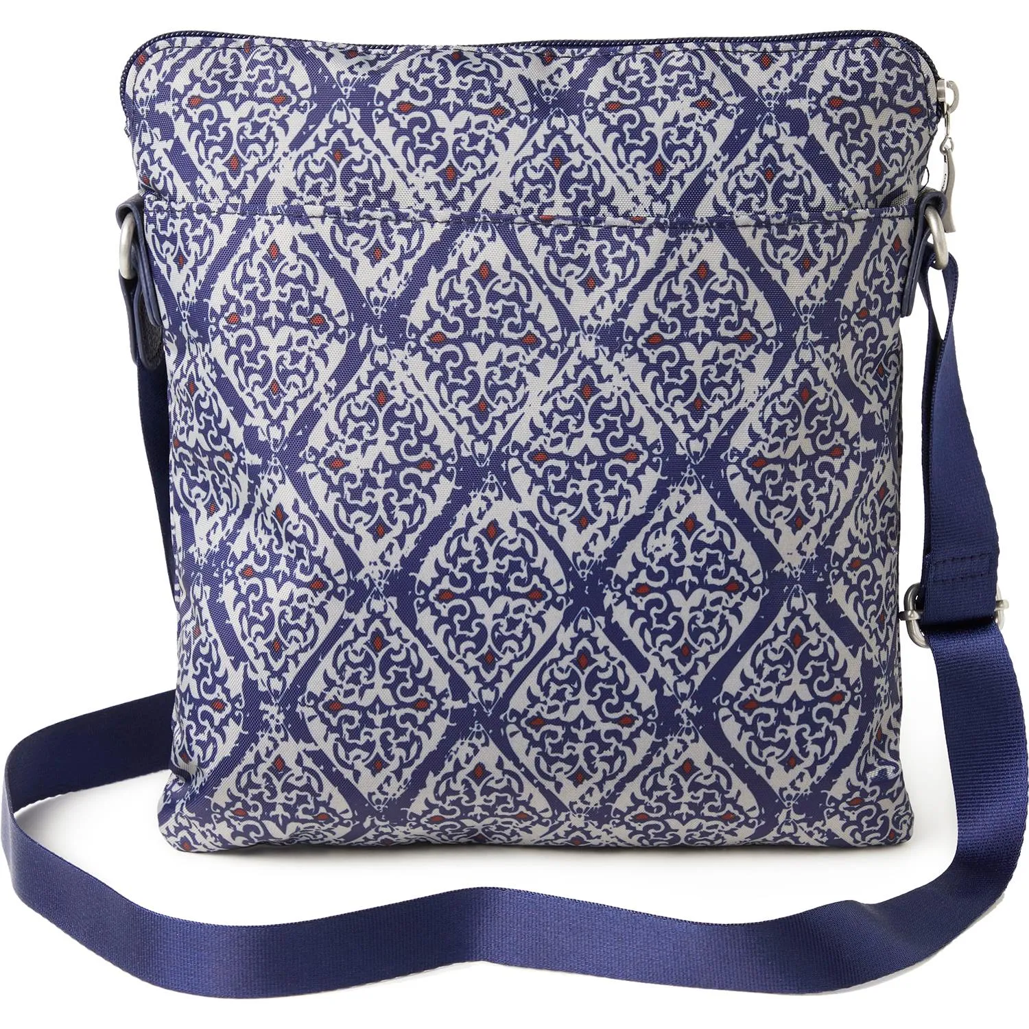 Baggallini Go Bagg With RFID Phone Wristlet Modern Damask Nylon