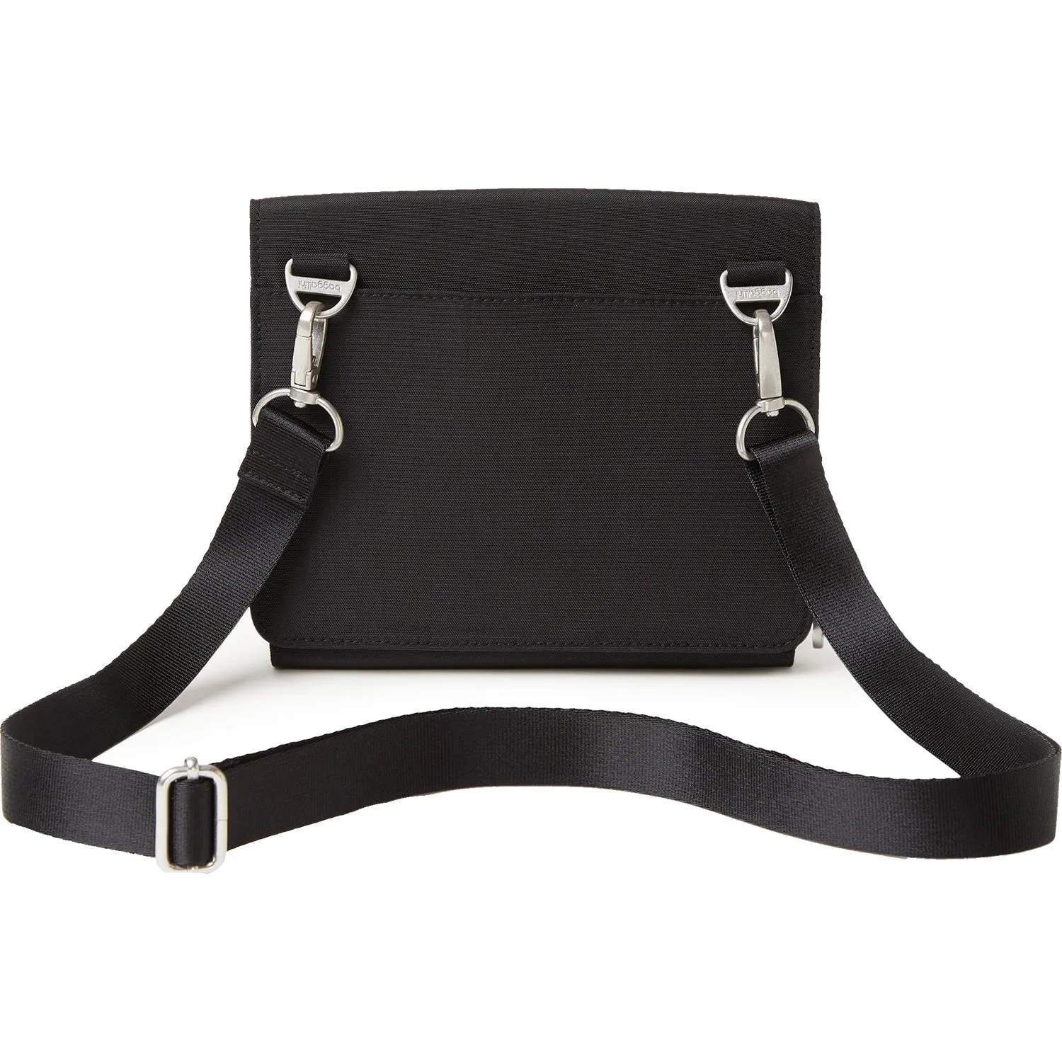 Baggallini Madrid Flap Crossbody Bag Black Nylon