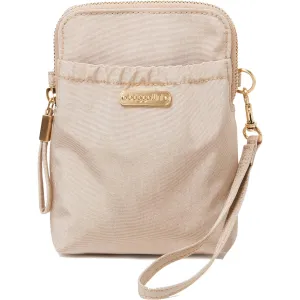 Baggallini RFID Bryant Pouch Holiday Edition Champagne Shimmer Nylon