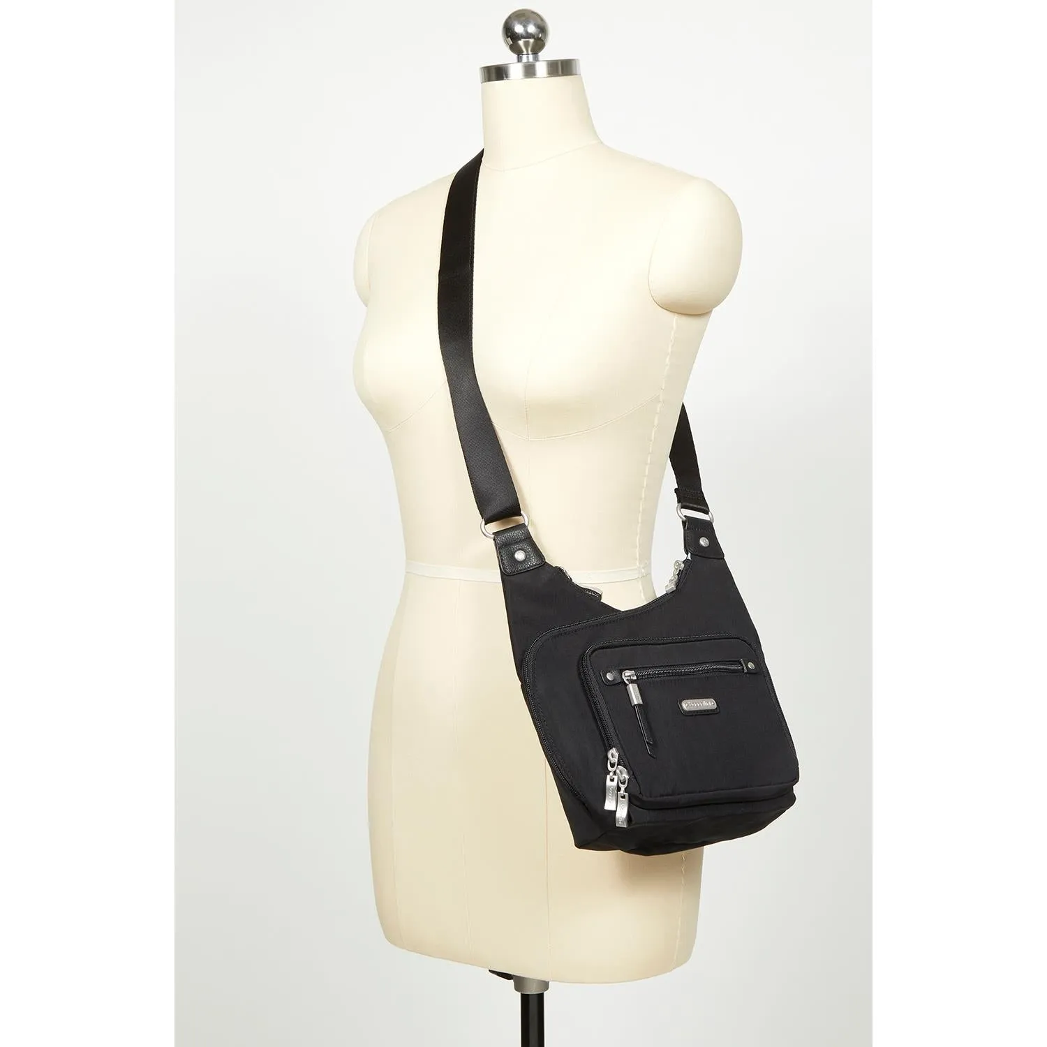 Baggallini RFID Cross City Bagg Navy Nylon
