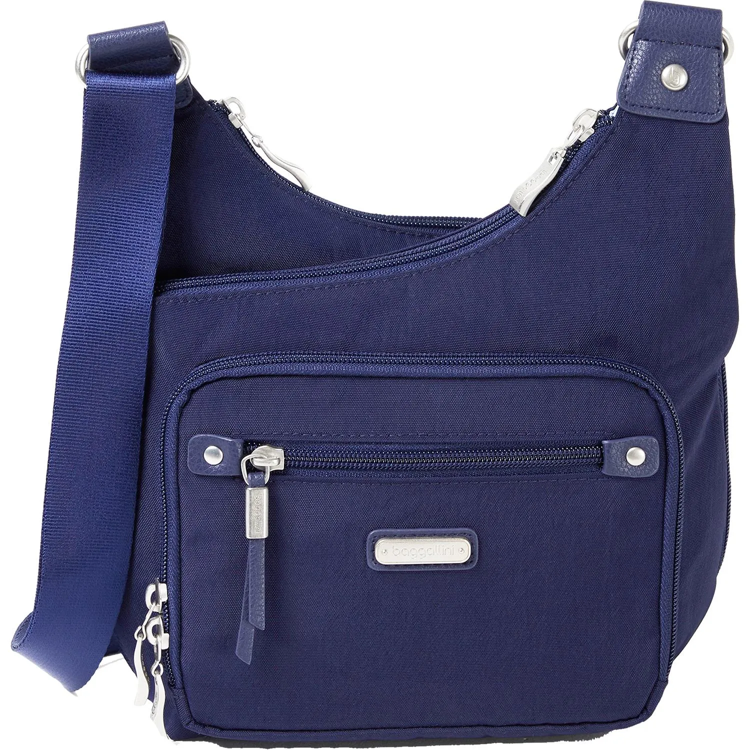 Baggallini RFID Cross City Bagg Navy Nylon