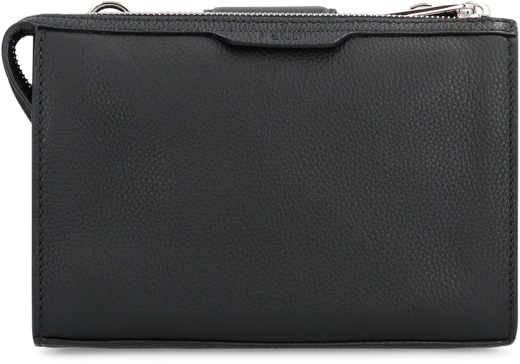 Baguette Double leather crossbody bag