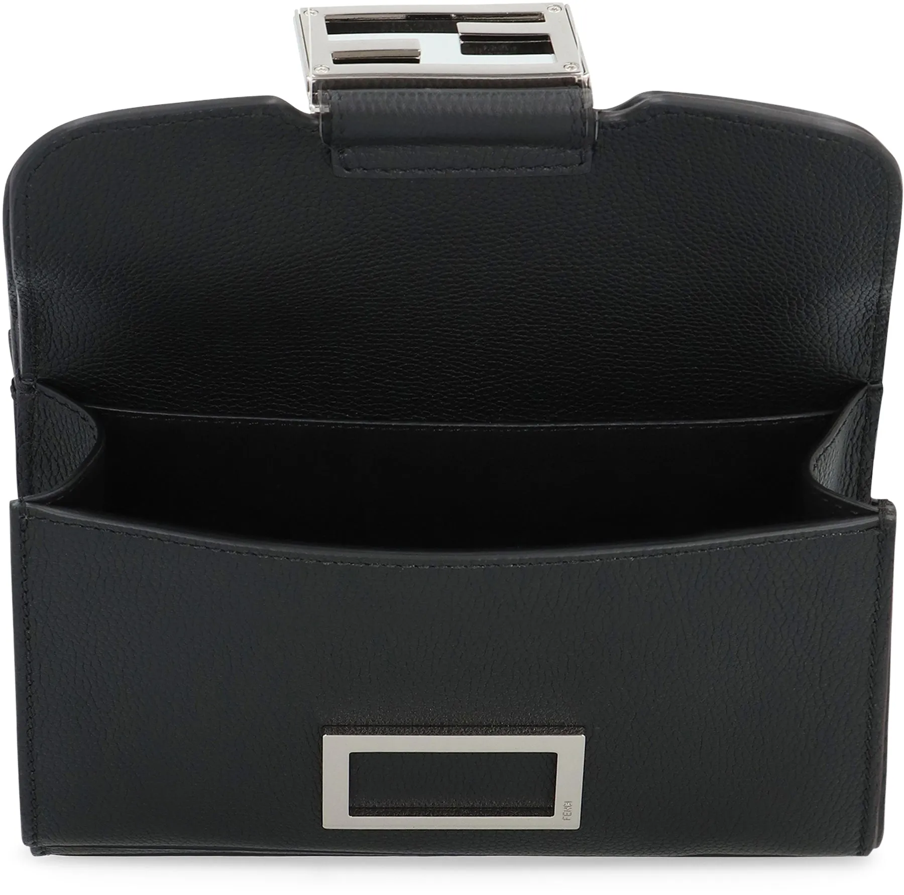 Baguette Double leather crossbody bag