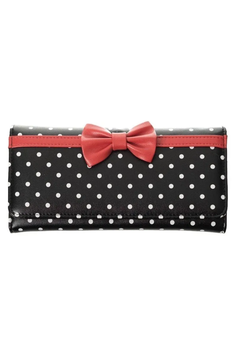 Banned Carla 50's Vintage Style Polka Dot Wallet