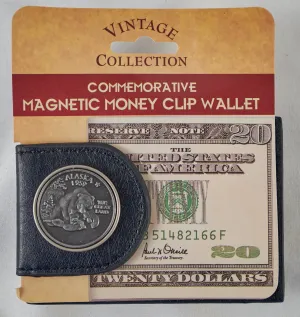 Bear Alaska Magnetic Money Clip Wallet
