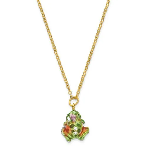 Bejeweled Psychedelic Frog Trinket Box