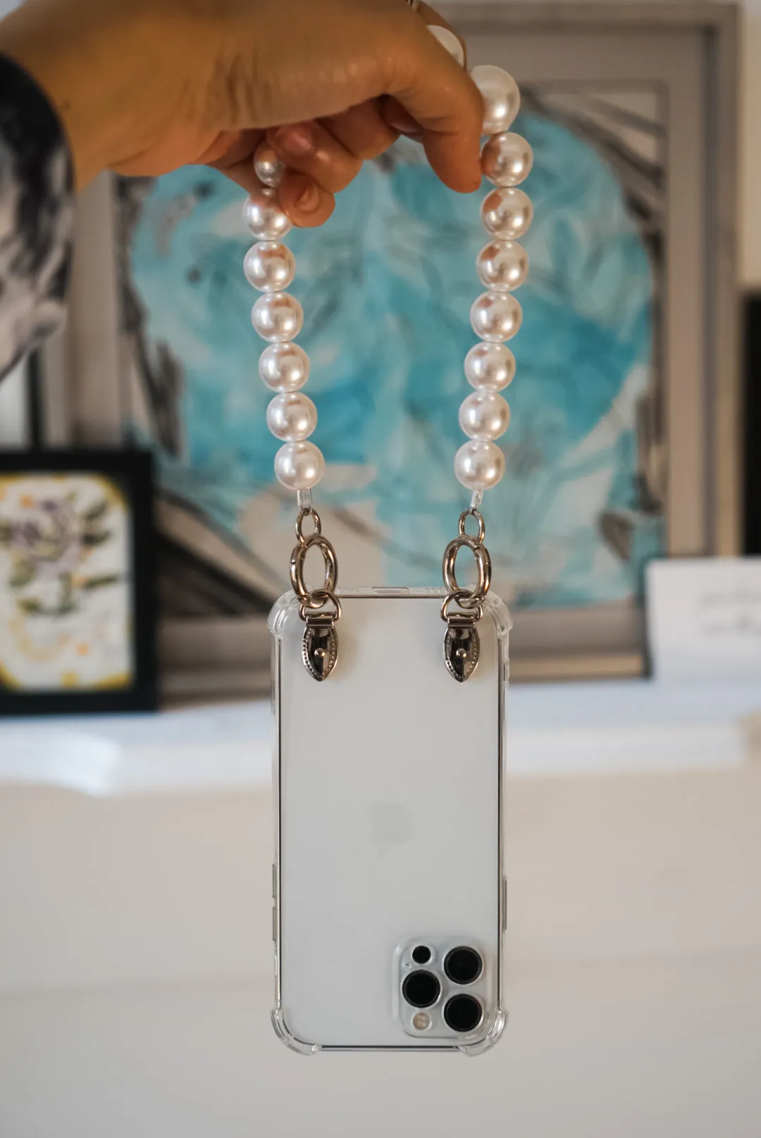 Belle Pearl Chain   iPhone Case
