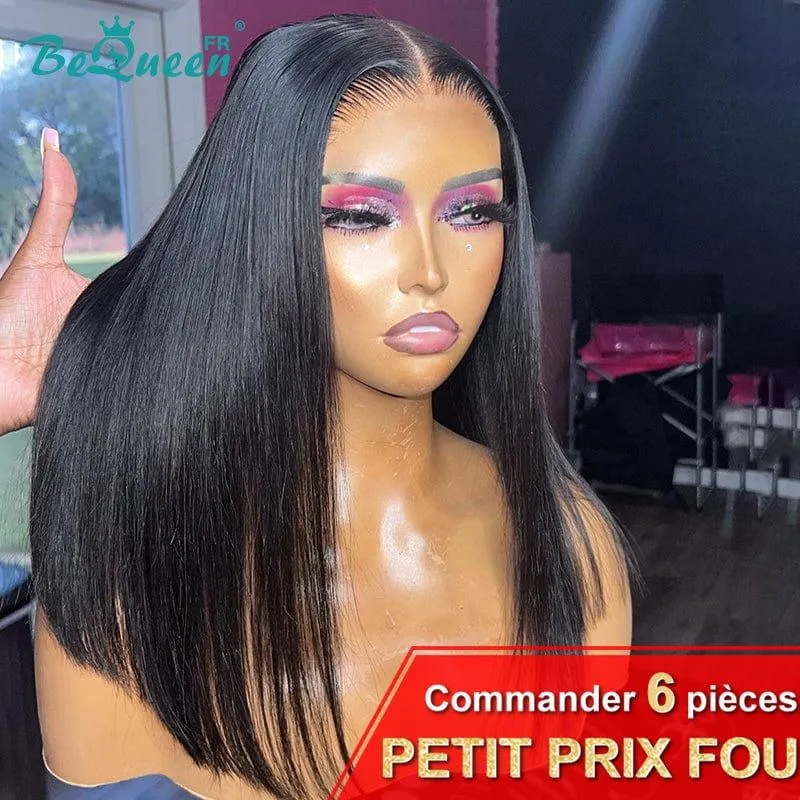 BeQueen “Mina” Perruque Longue Lisse avec Lace Closure Sans colle Petit Prix FOU